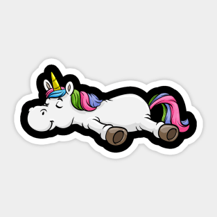 Unicorn at Sleeping Sticker